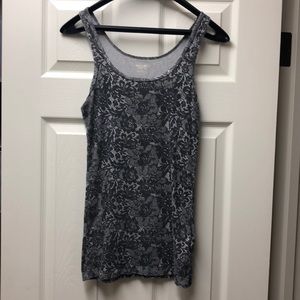 Tank top with lace design